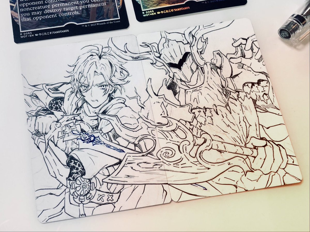 弁論の幻霊 アーティストプルーフ カラー スケッチ 弁論の幻霊