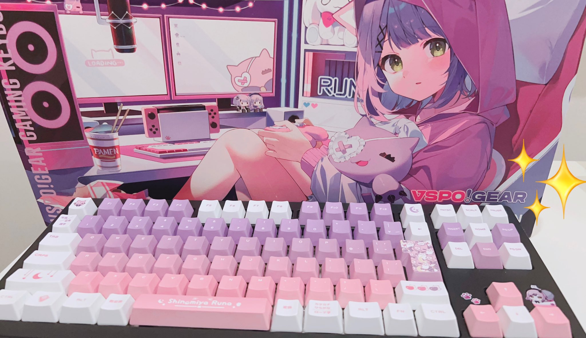 Vspo ! 紫宮るな EDITION ゲーミングキーボード ぶいすぽっ！GEAR