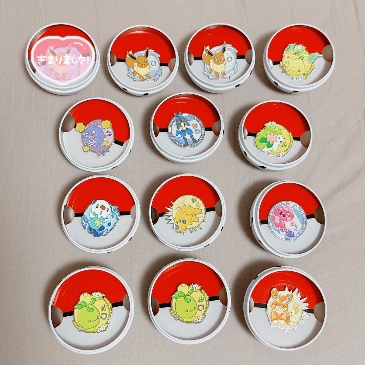 ポケモンストア韓国の100種ピンズ、現地も売り切れみたいでもう交換