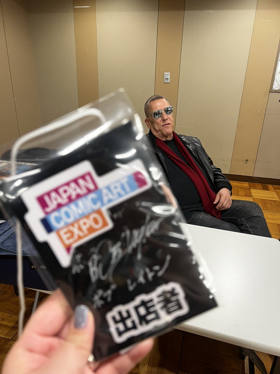 アイアンマン原作者 ボブ・レイトンさんに5/11お会いして サイン書いて