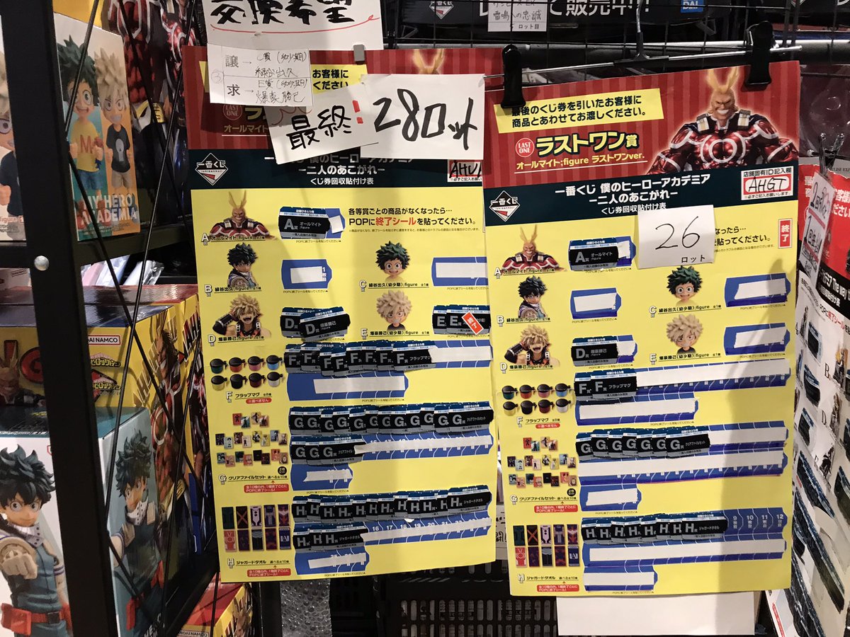 新品 1ロット 一番くじ ヒロアカ 突入 僕のヒーローアカデミア ロッド