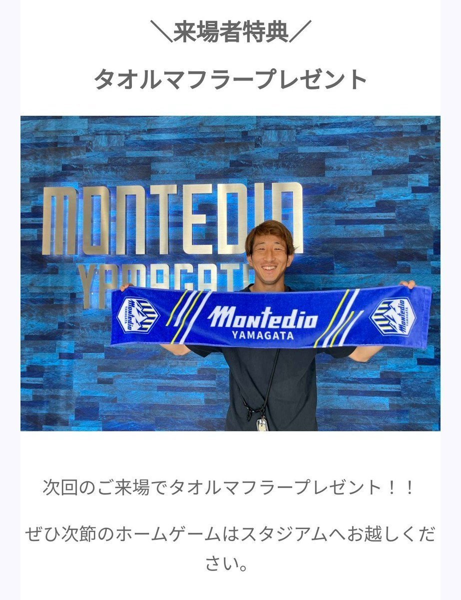 も*も様 マフラータオル スタッド・ランス モンテディオ山形 も*も様