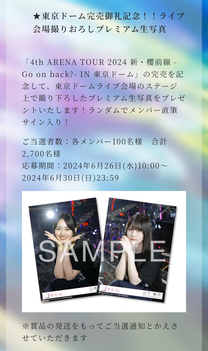 櫻坂46 守屋麗奈 生写真 東京ドーム 撮り下ろし プレミアム サイン入り