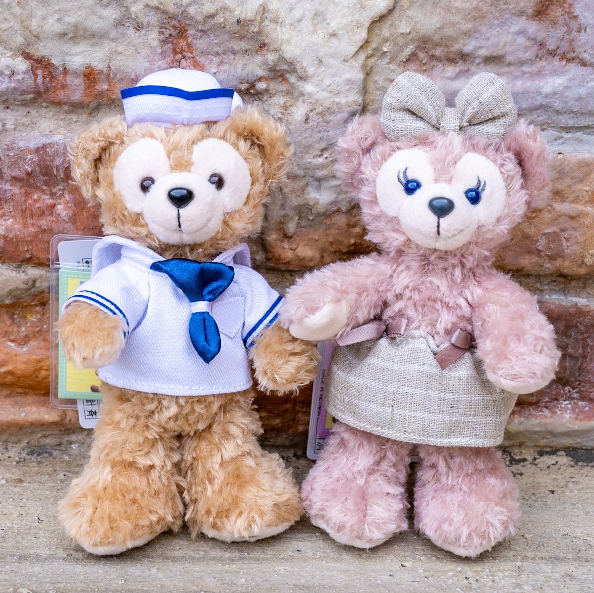 東京ディズニーシー ダッフィー シェリーメイ ぬいぐるみバッジ クリスマス