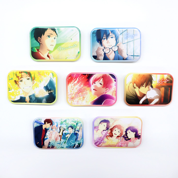 ツルネ 京アニショップ エクエア缶バッジ B 20点 未開封 ツルネ