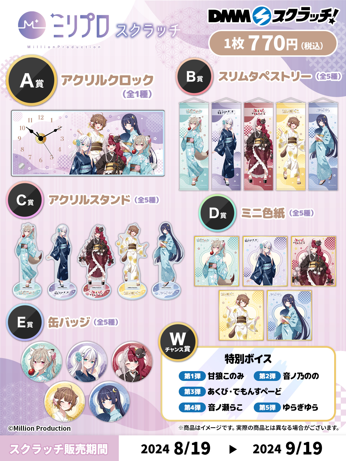 DMMスクラッチ ミリプロ 缶バッチ ミリプロDMMスクラッチ 甘狼このみ