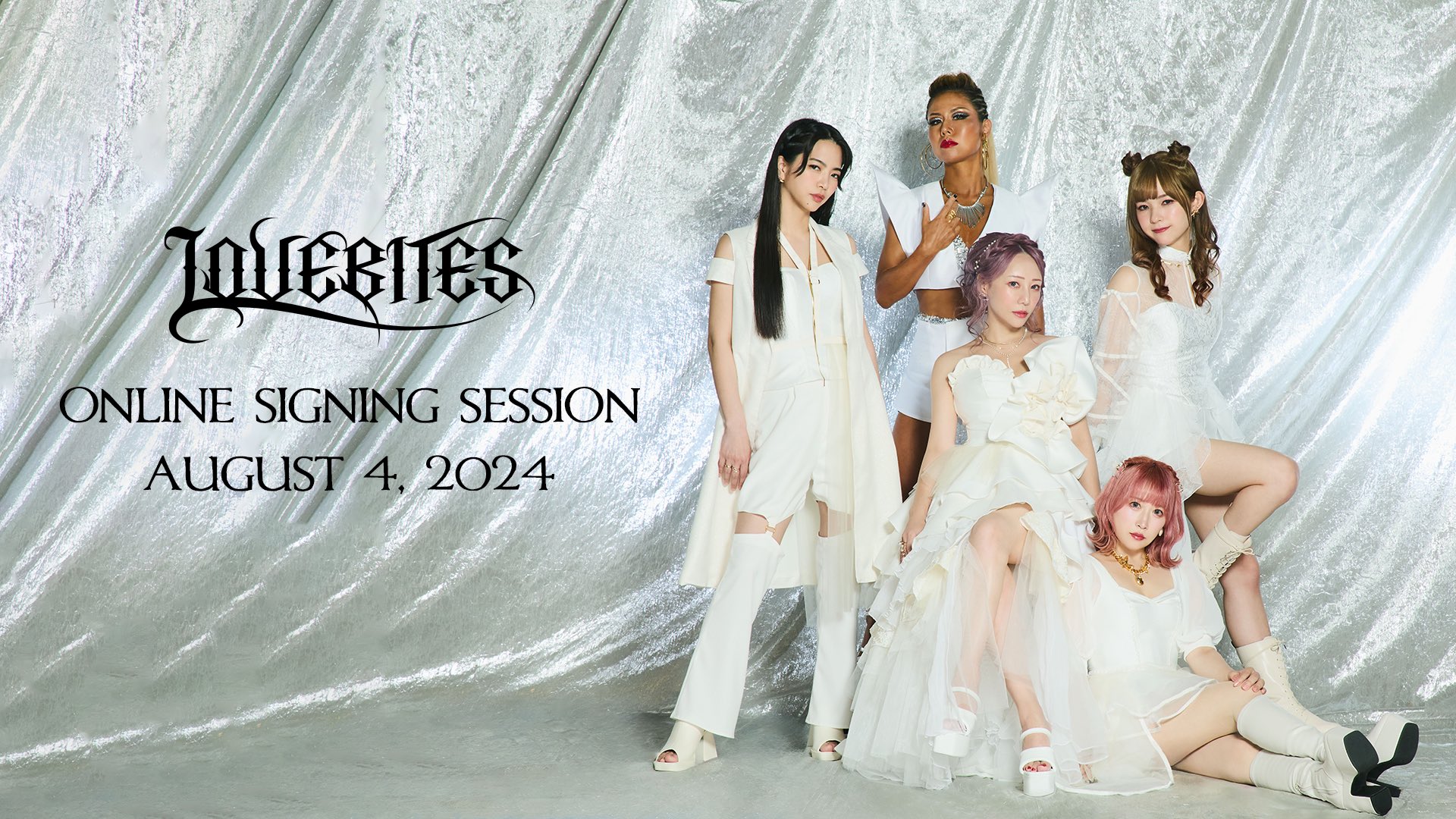 貴重 LOVEBITES初期メンバー特典ポスター 直筆サイン入り Lovebites