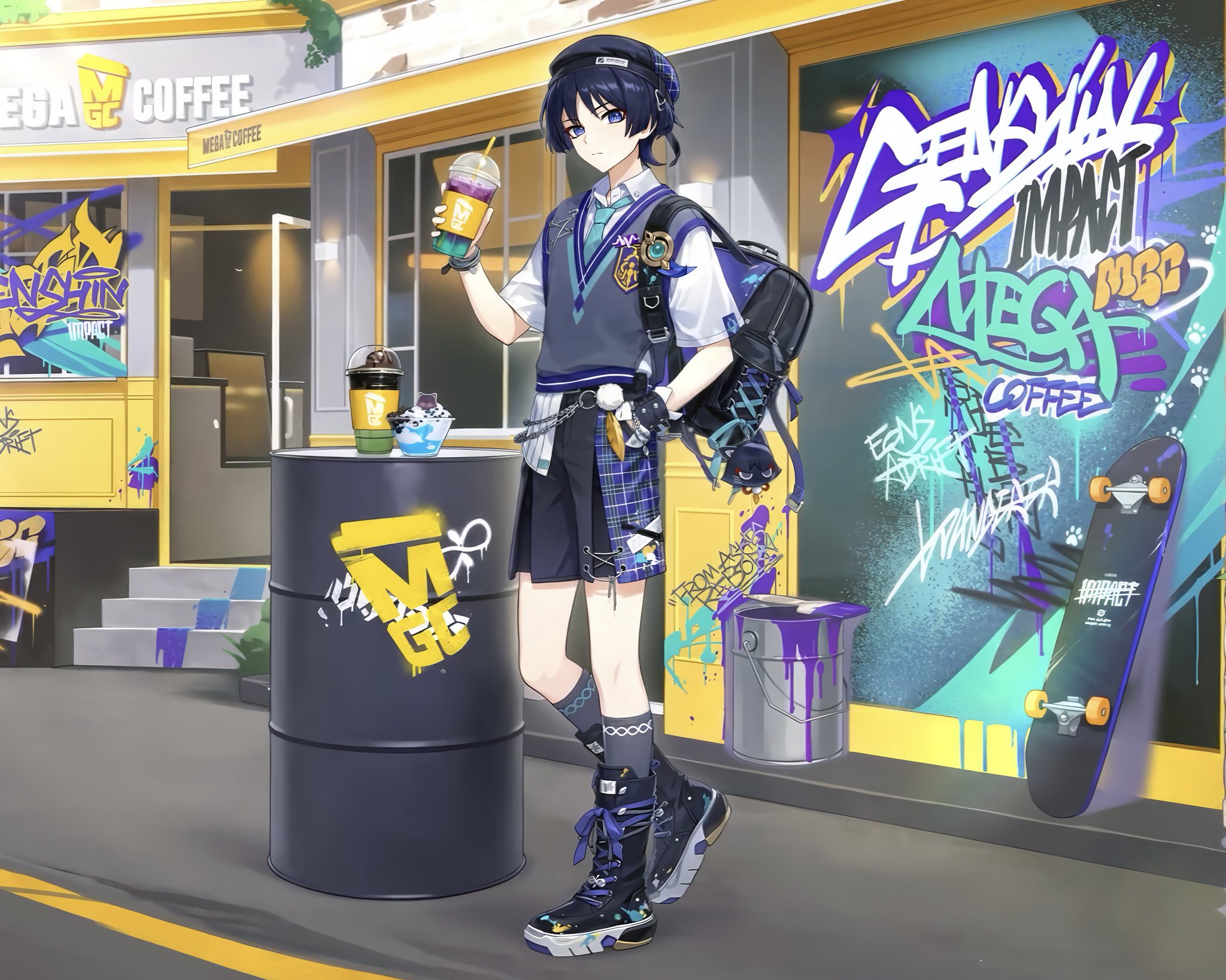 原神 放浪者 韓国限定 MEGA COFFEE 韓国限定！原神(원신)マグカップ