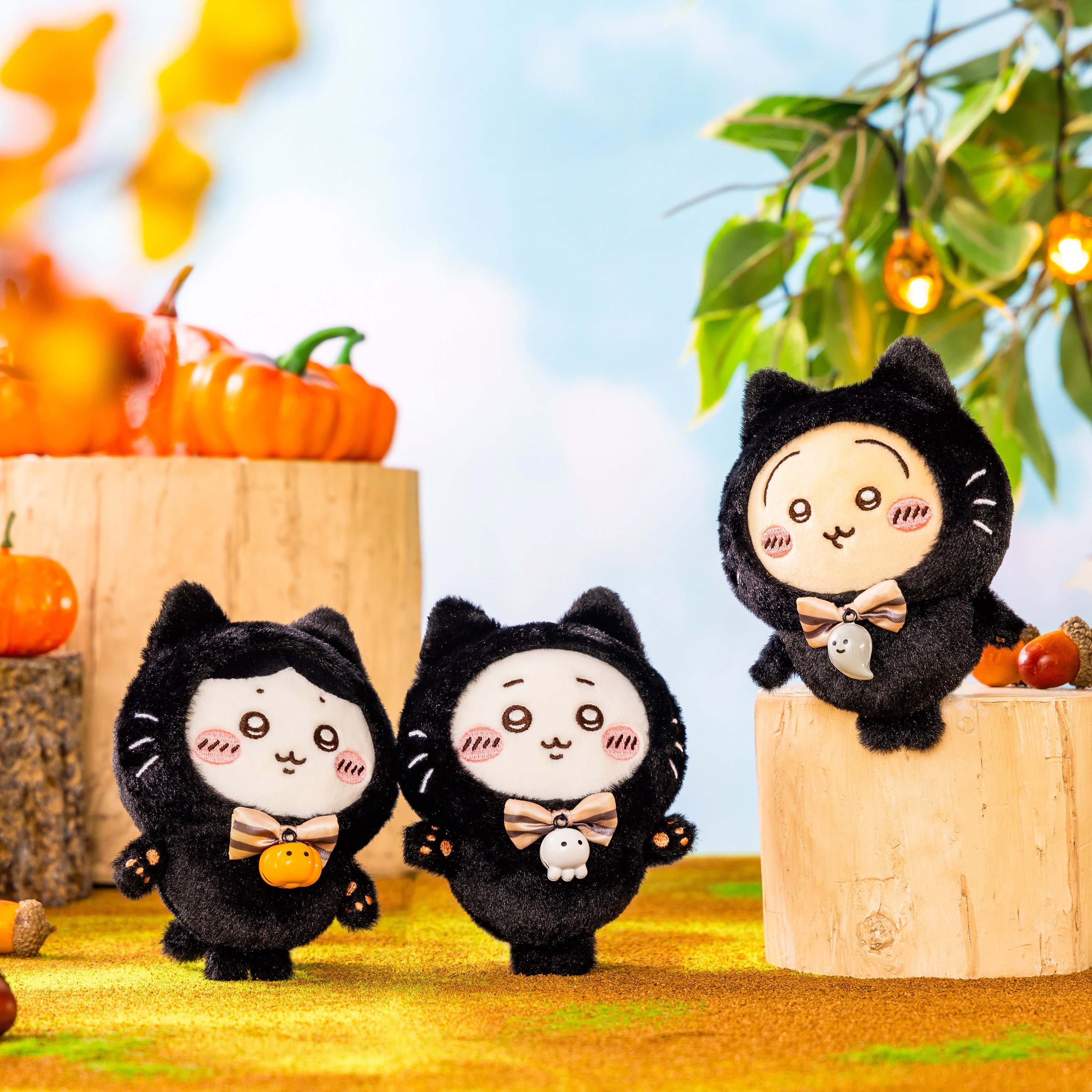 ちいかわ 黒猫のマスコット ハロウィン ピザ コンプ おそろいピザ 25点