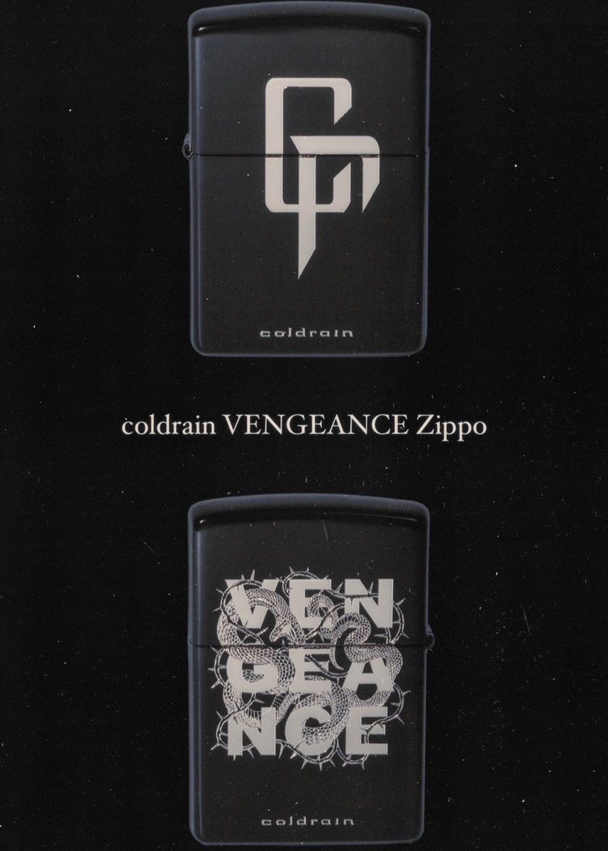 ミュージシャン coldrain VENGEANCE Zippo この後8/1 0:00〜coldrain