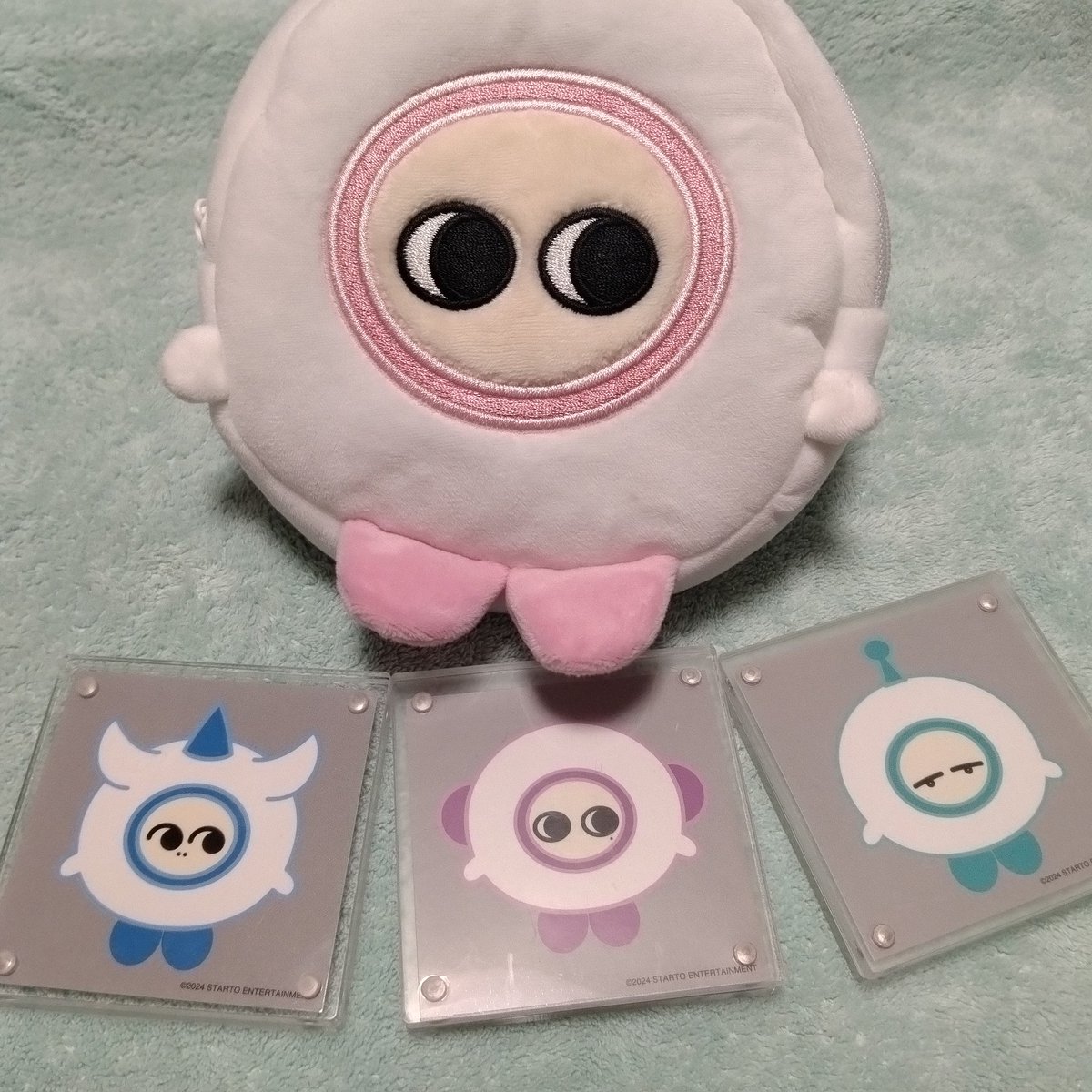 ワンフーちゃんポーチももちもちで可愛い。 マロロ・ピロロ・ヨロロは