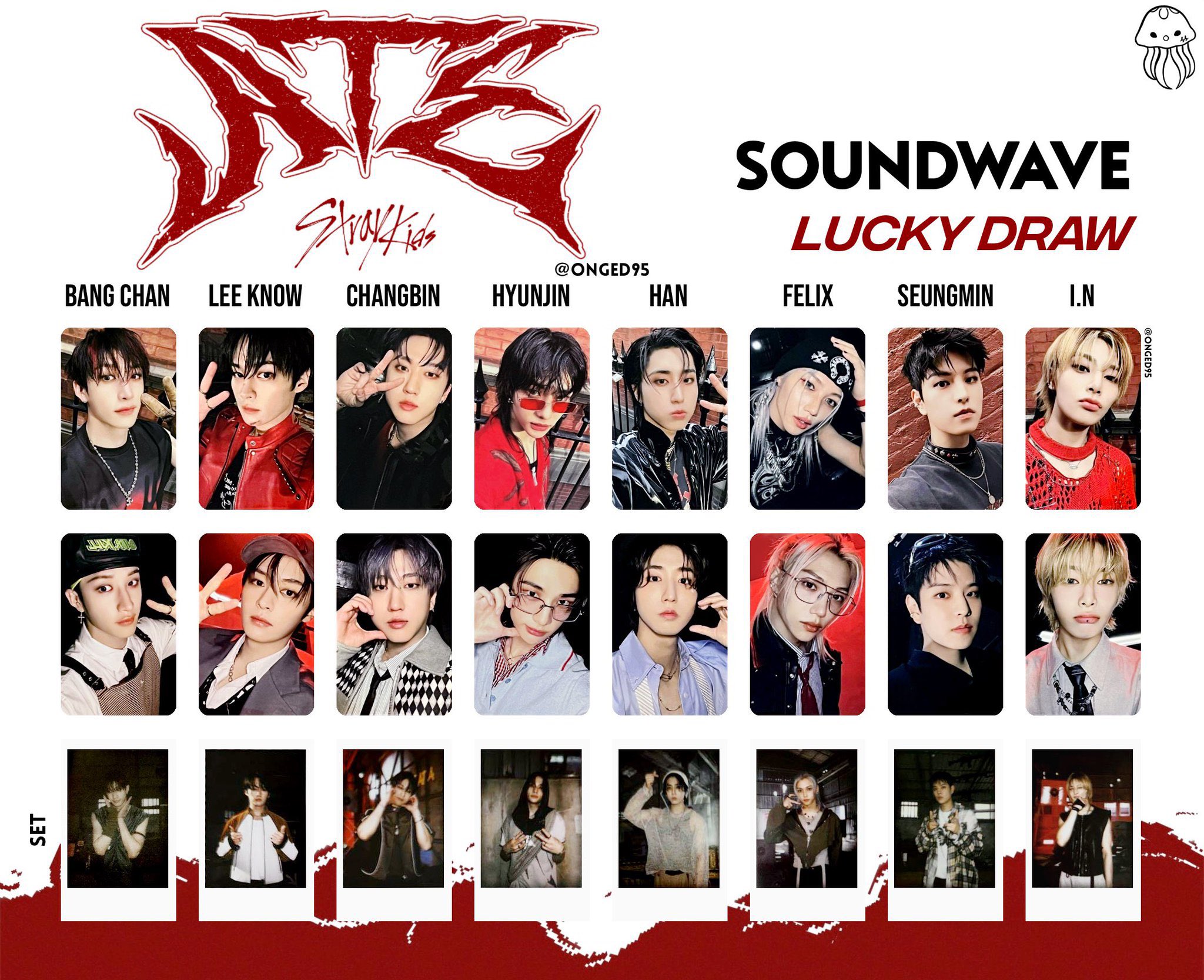 Straykids スキズ リノ soundwave ガチャ ラキドロ トレカ Straykids