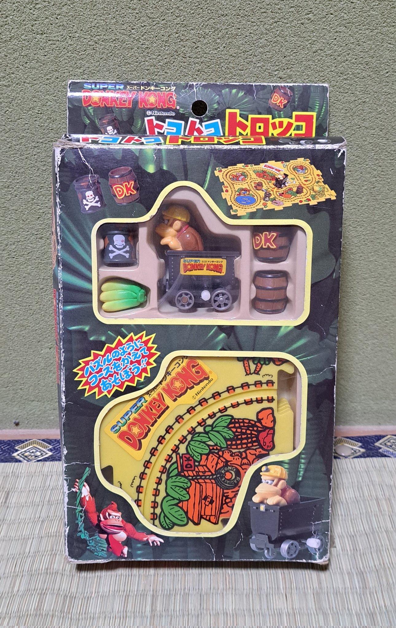 希少 任天堂 ドンキーコング 消しゴム トロッコ乗りクリッター ワニ