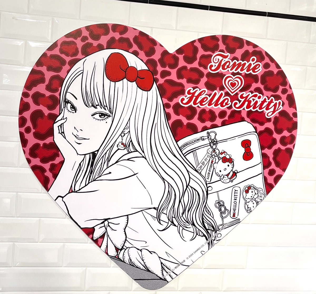 伊藤潤二×サンリオキャラクターズ 複製原画 ギャル富江×ハローキティ