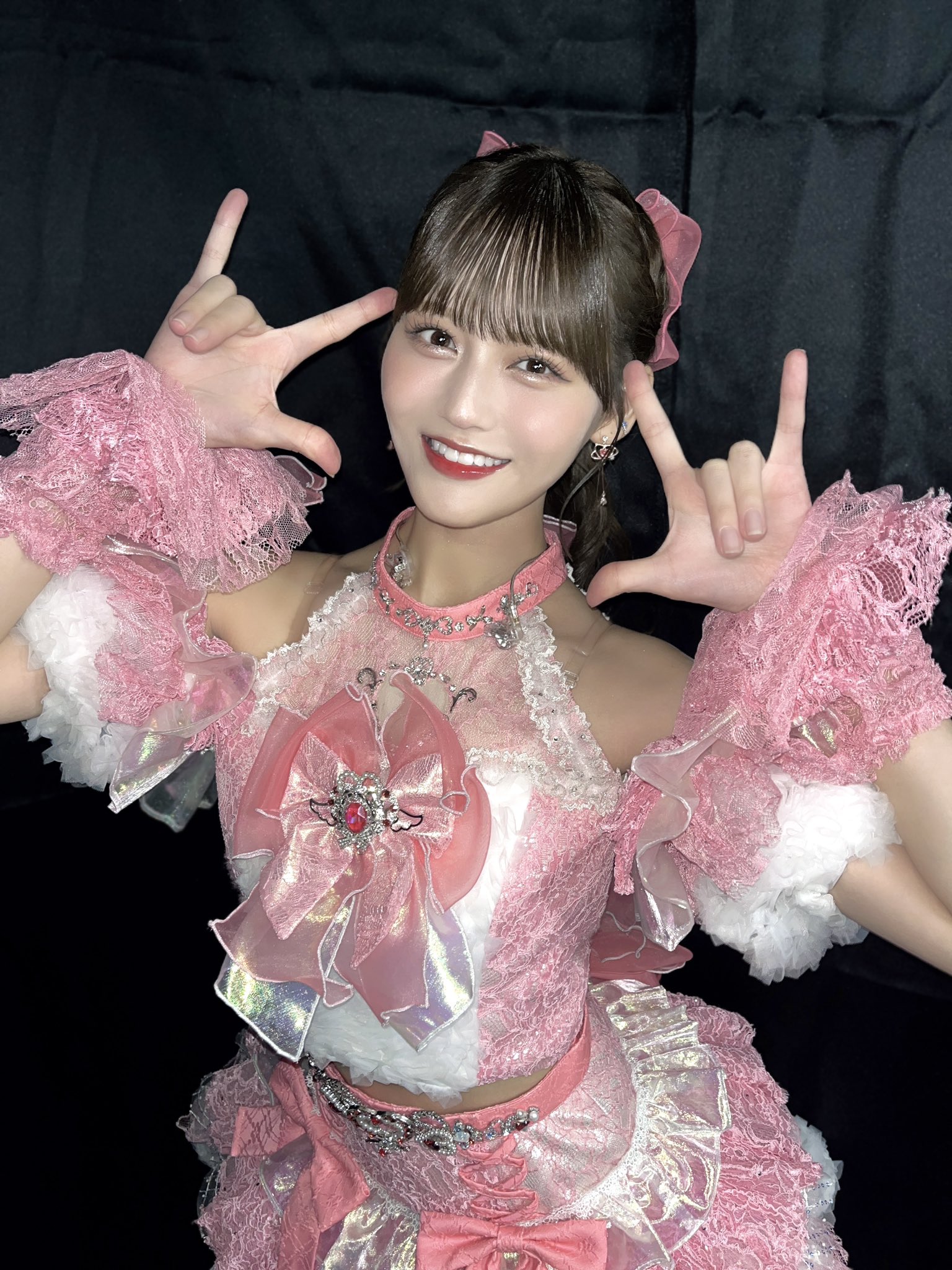 イコラブ 髙松瞳 7周年コンサート衣装 生写真 直筆 チュウ 猫衣装