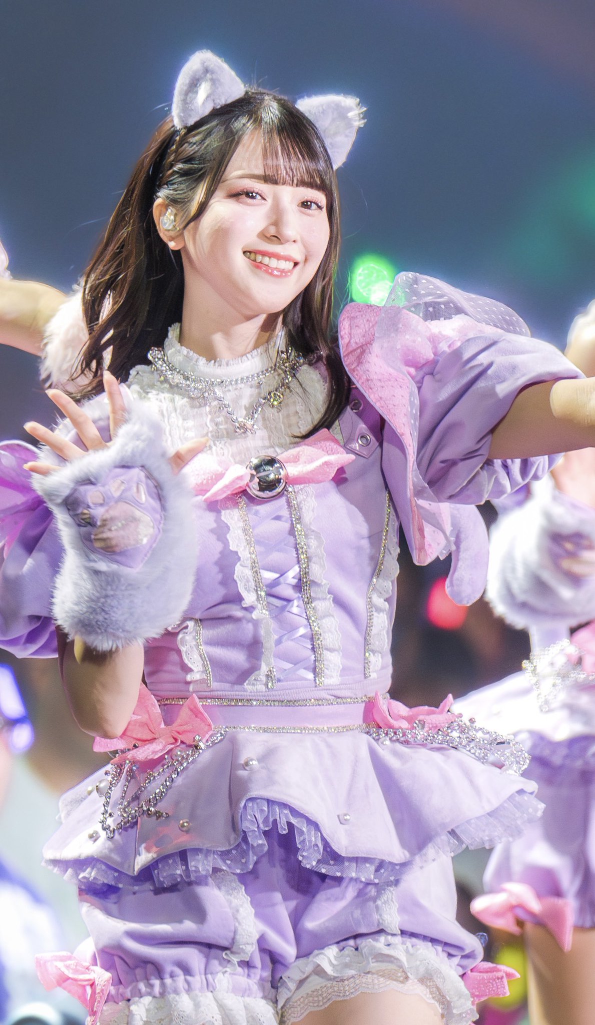 LOVE 佐々木舞香ちゃん 猫衣装 直筆サイン チュウ LOVE 佐々木舞香