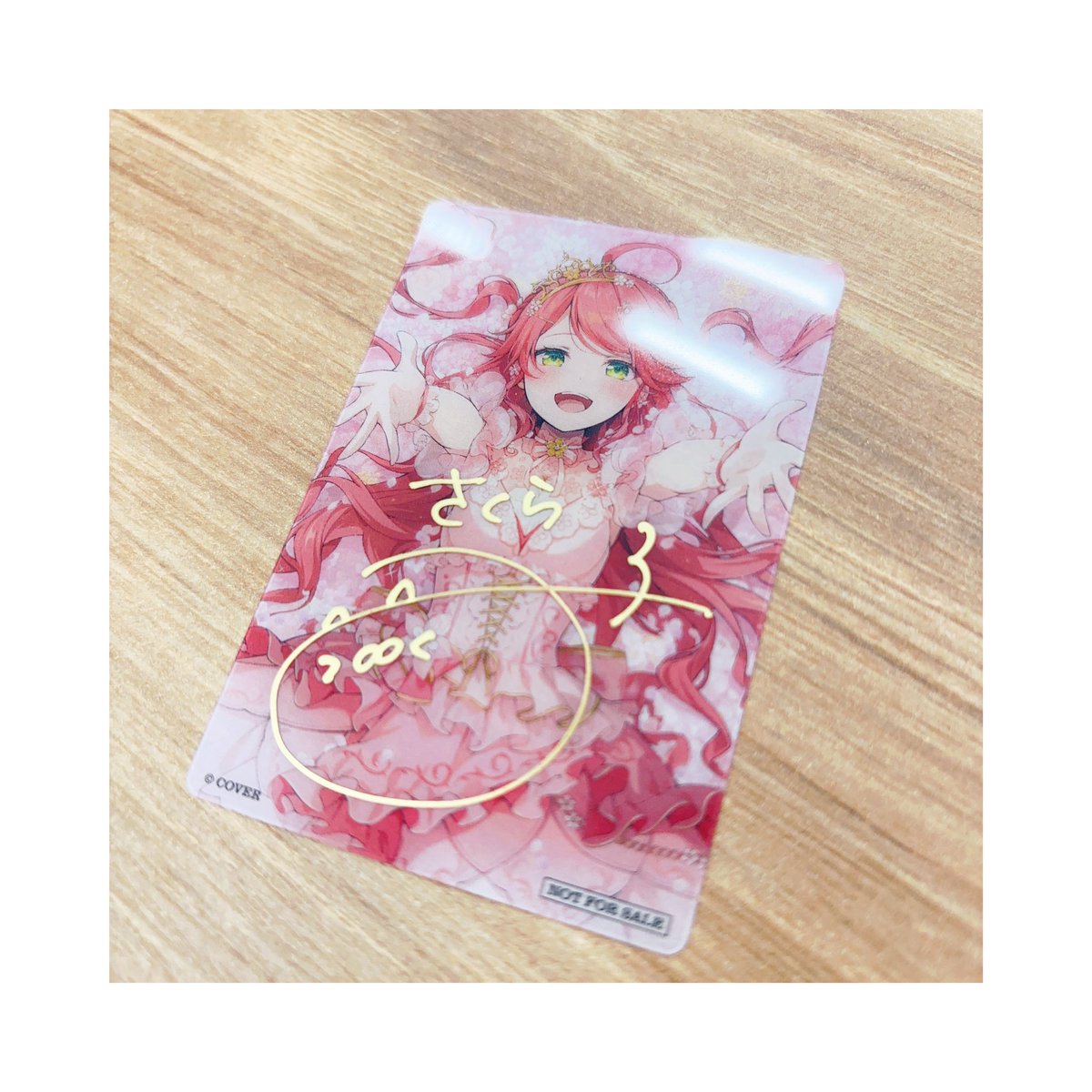 さくらみこ flower rhapsody 直筆サイン入り クリアカード付き