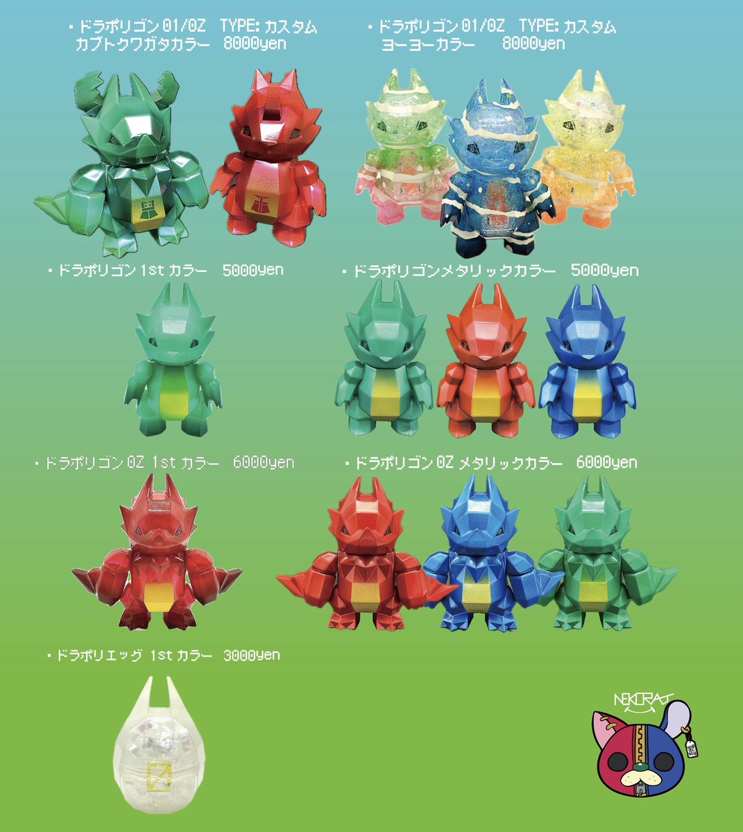 ネコラット ドラポリゴン 2体セット ドラポリゴン2体セット ドラ