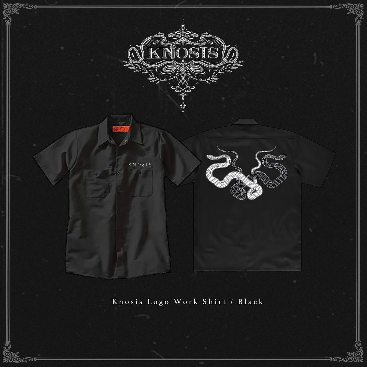 knosis ストライプワークシャツ Noen シャツ ストライプオープンカラー