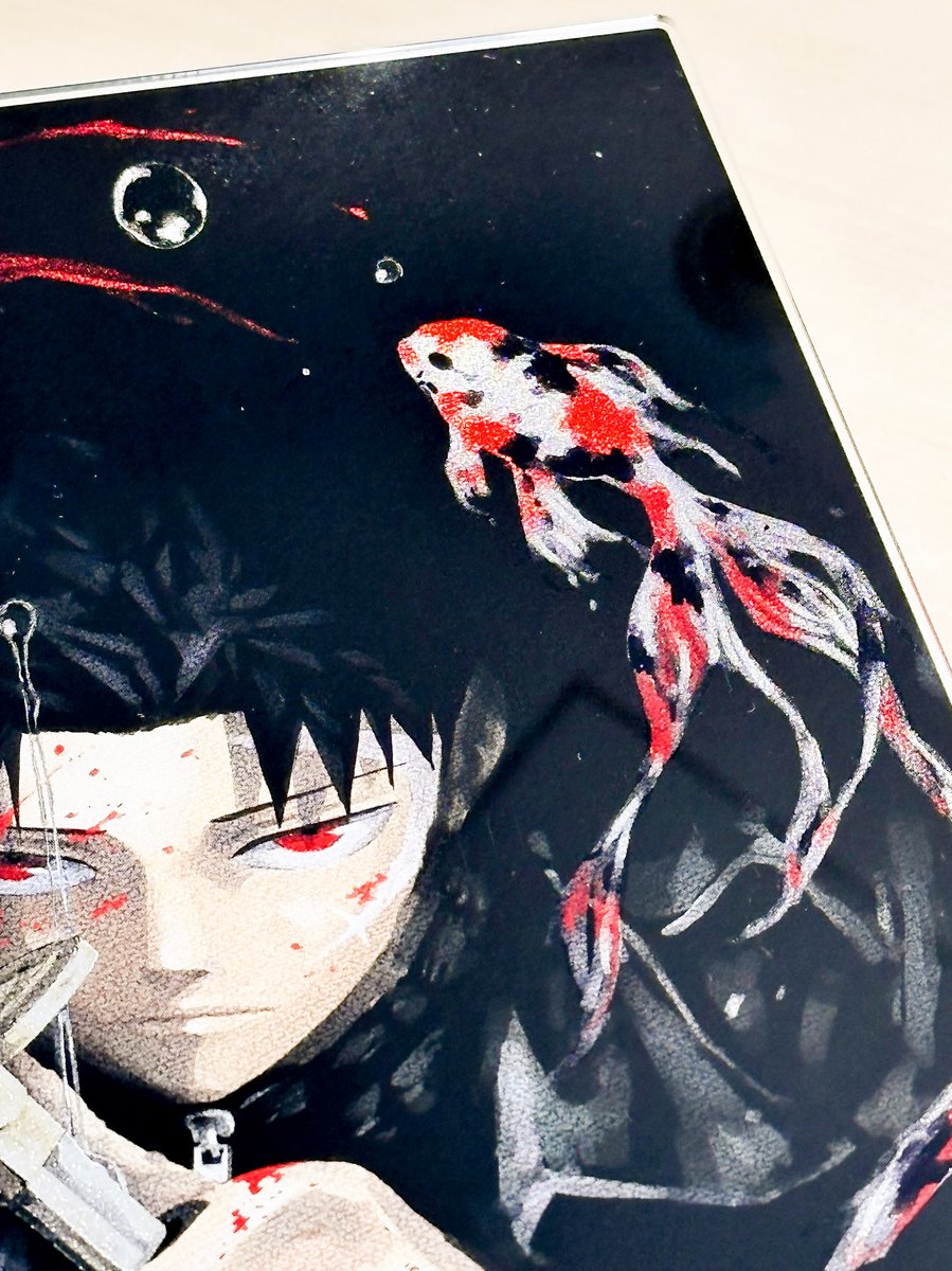 連載1周年記念グッズ】 『#カグラバチ』箔入りアクリルアート ロゴや