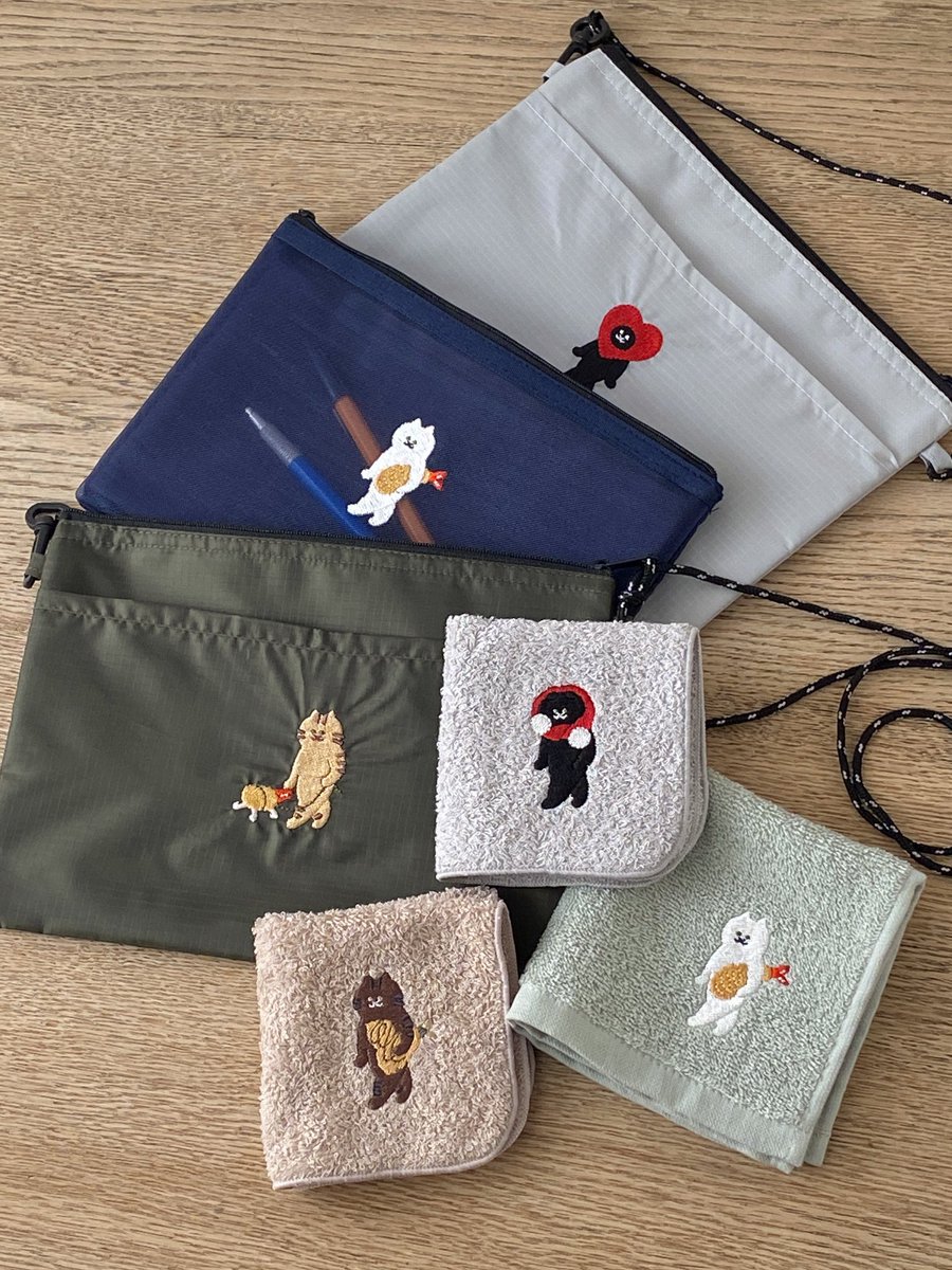 RT @suimin_tter: 開催中のねこ休み展へ、追加分の刺繍アイテムを送り
