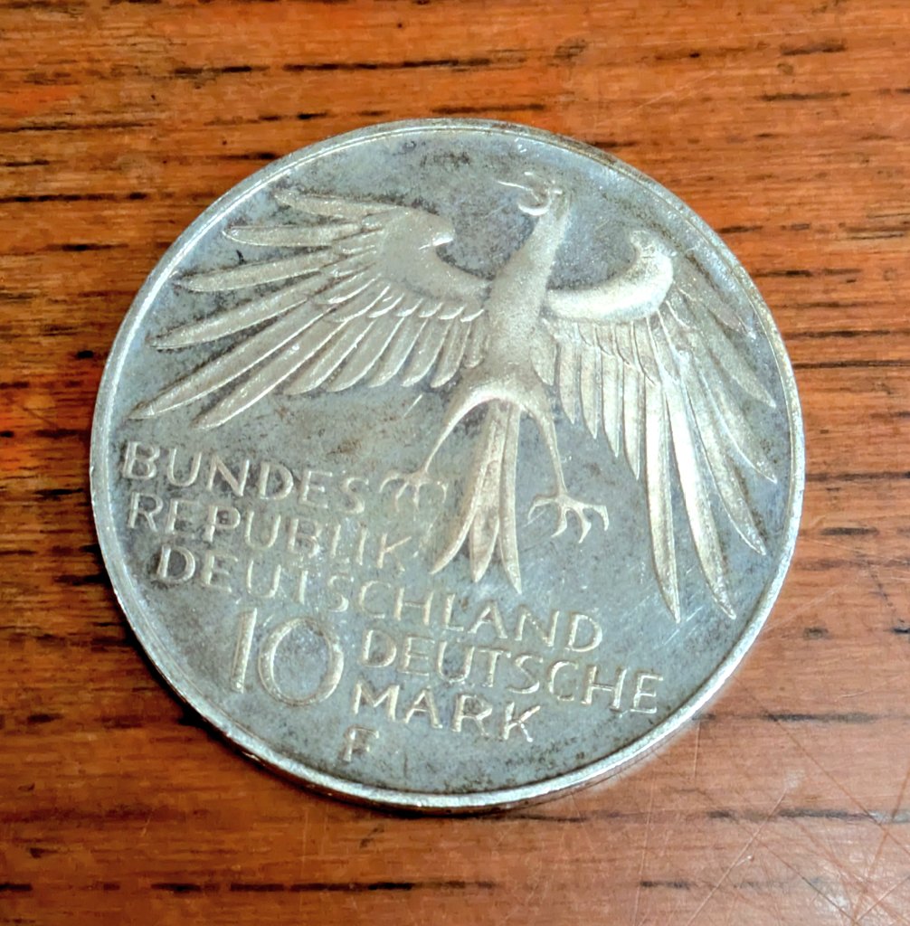 1972年ミュンヘンオリンピック記念10マルク銀貨、ゲット