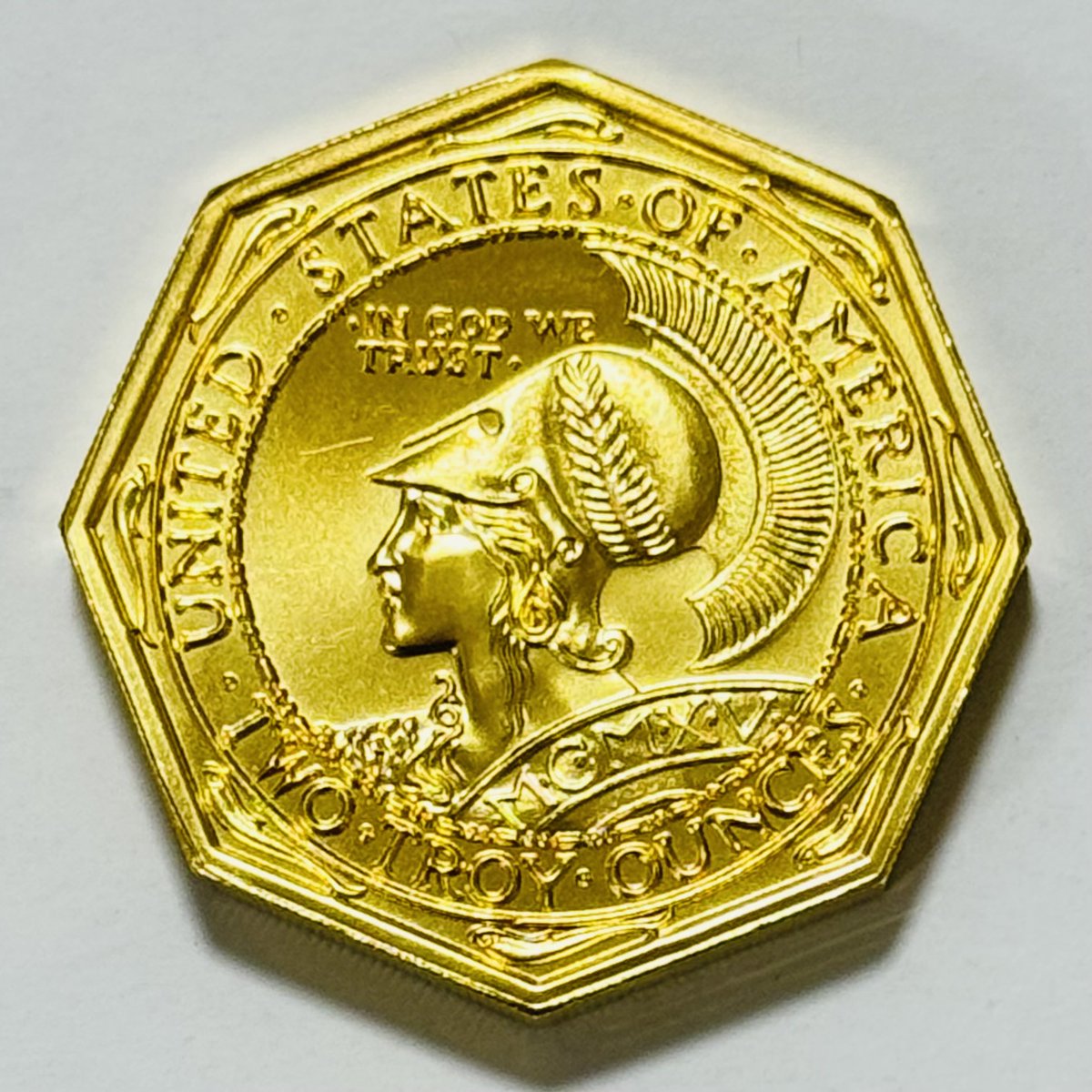 1915年パナマ・パシフィック博覧会のオクタゴナル50ドル金貨が好きすぎ