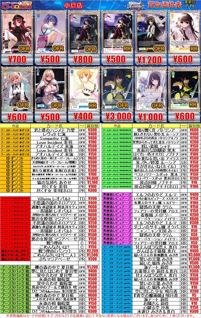 ヴァイスシュヴァルツロゼ HARUKAZE デッキ パーツ フルホイル