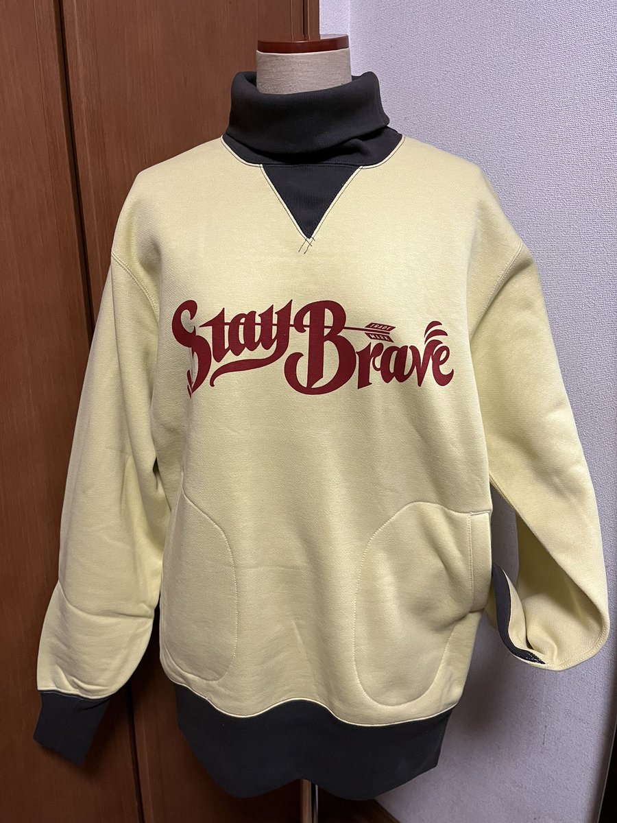 草彅剛 FREEWHEELERS 別注タートルネック Stay Brave L STAYBRAVE #草
