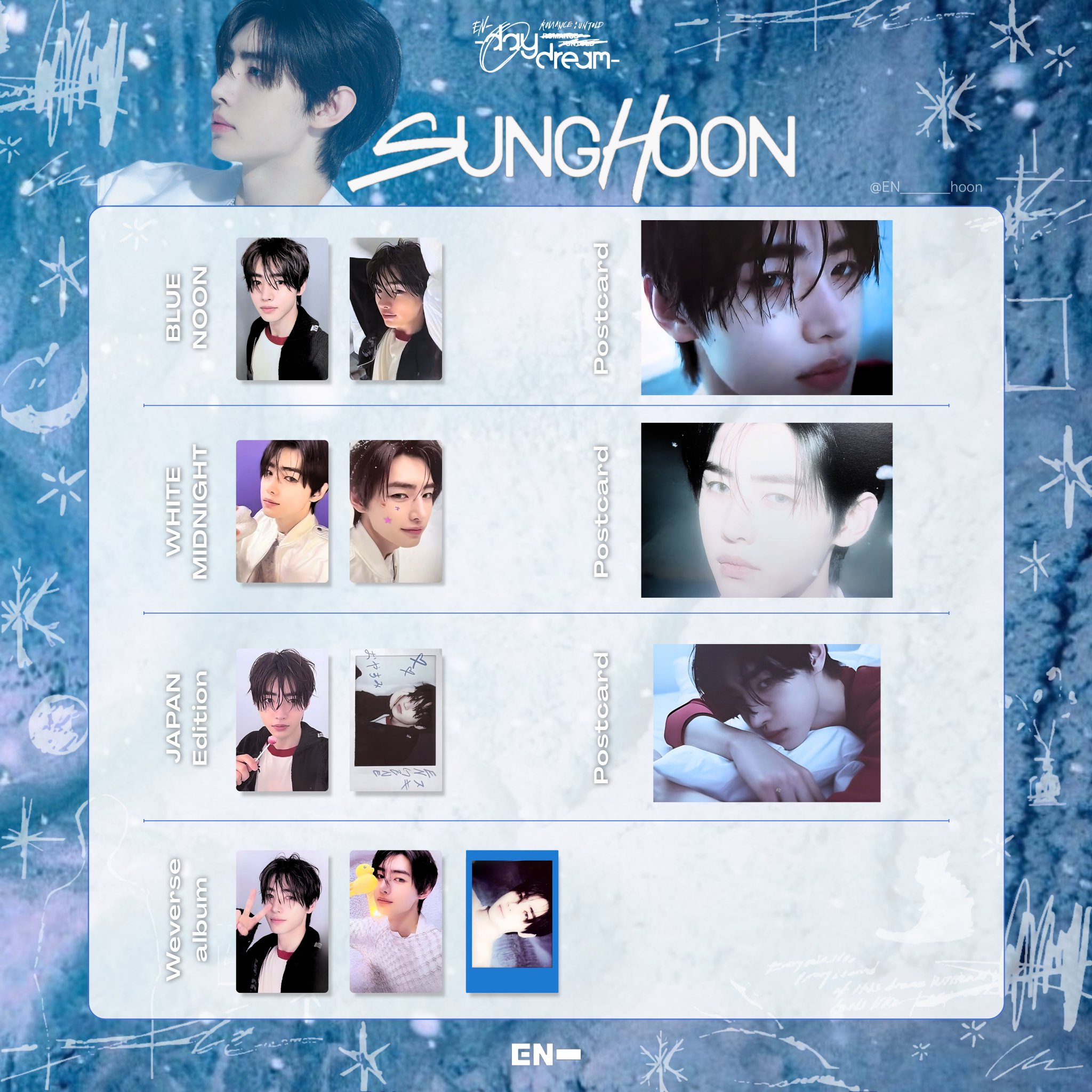 ENHYPEN ソンフン BORDER : DAY ONE ラキドロ 透明トレカ ENHYPEN