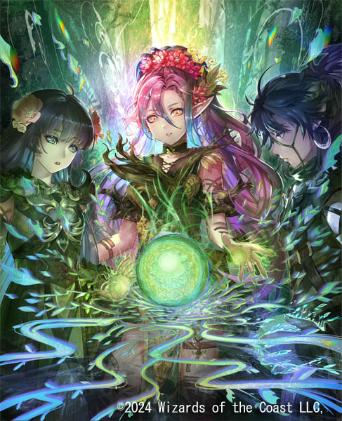 ラノワールのエルフ 箔押し プレイマット マジック大戦祭 百瀬寿 mtg