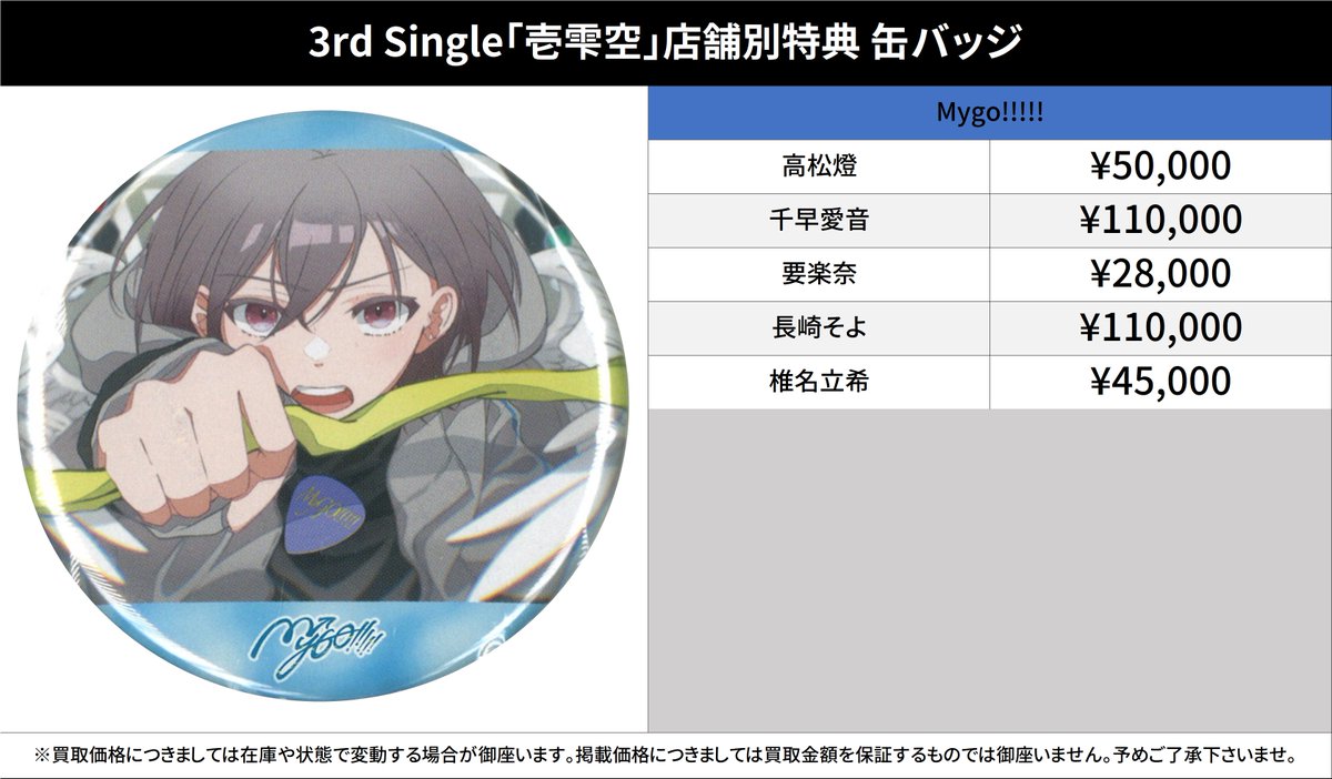 MyGO 東京タワー 缶バッジ 長崎そよ ノーマル バンドリ MyGO!!!!! 東京