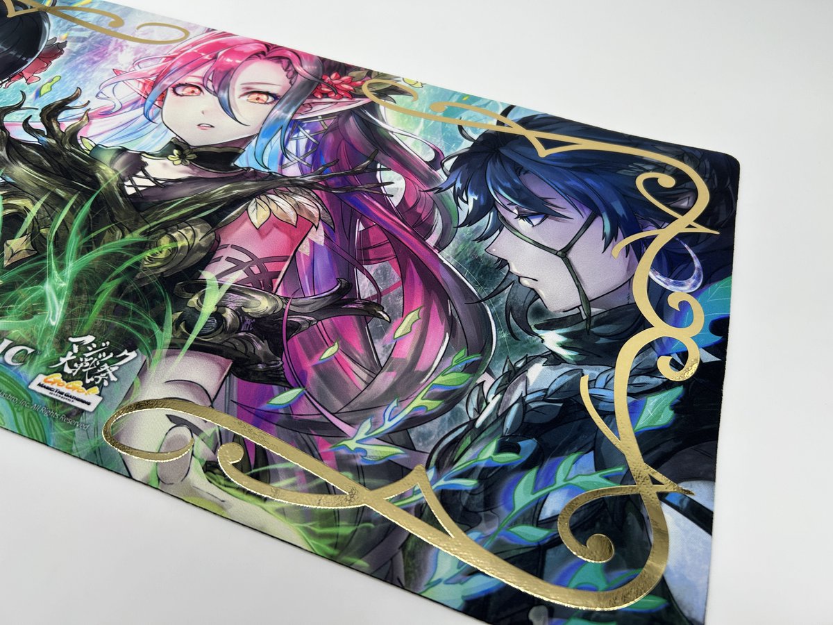 プレイマット マジック大戦祭 箔押し版 ラノワールのエルフ ラノワール