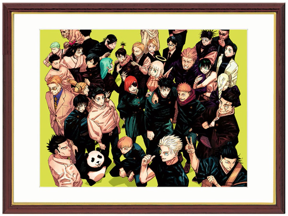 呪術廻戦 呪術廻戦展 額装高精細デジタルカラー キービジュアル 呪術廻