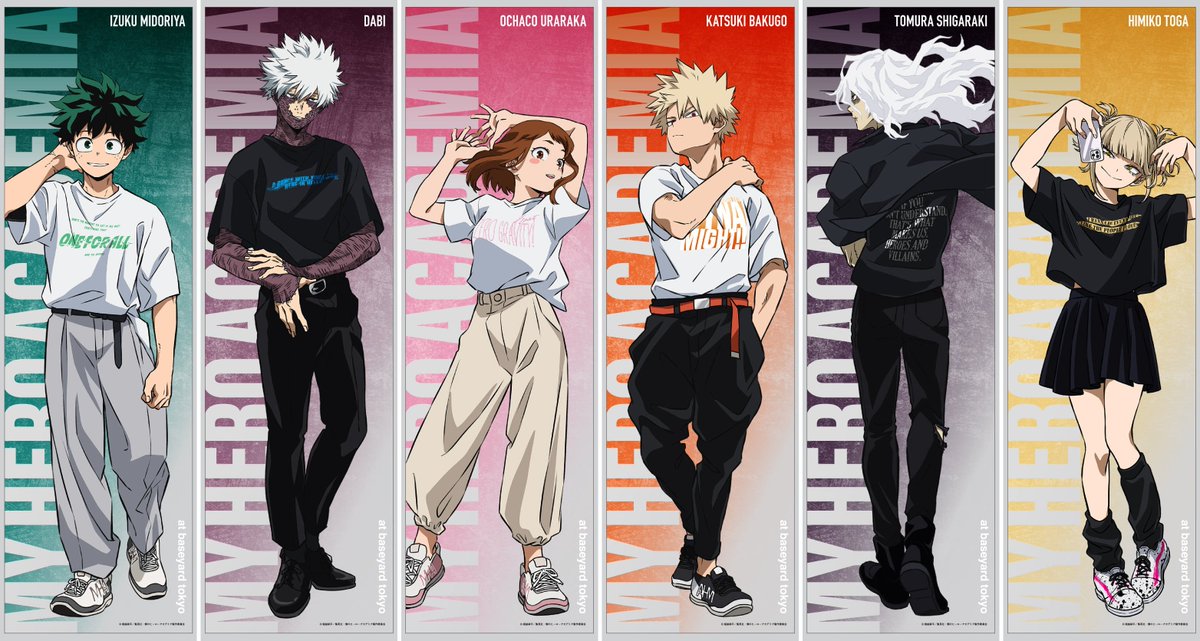 ヒロアカ T-SHIRTS!!】等身大メガクリアポスター ¥22,000（税込） 圧倒