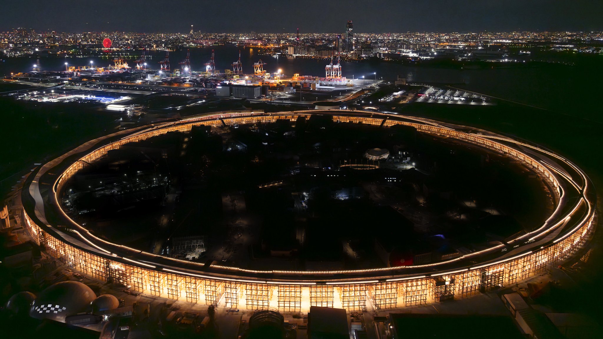 T*様 大阪・関西万博 EXPO2025 大屋根リング夜景ポスター B1特大サイ