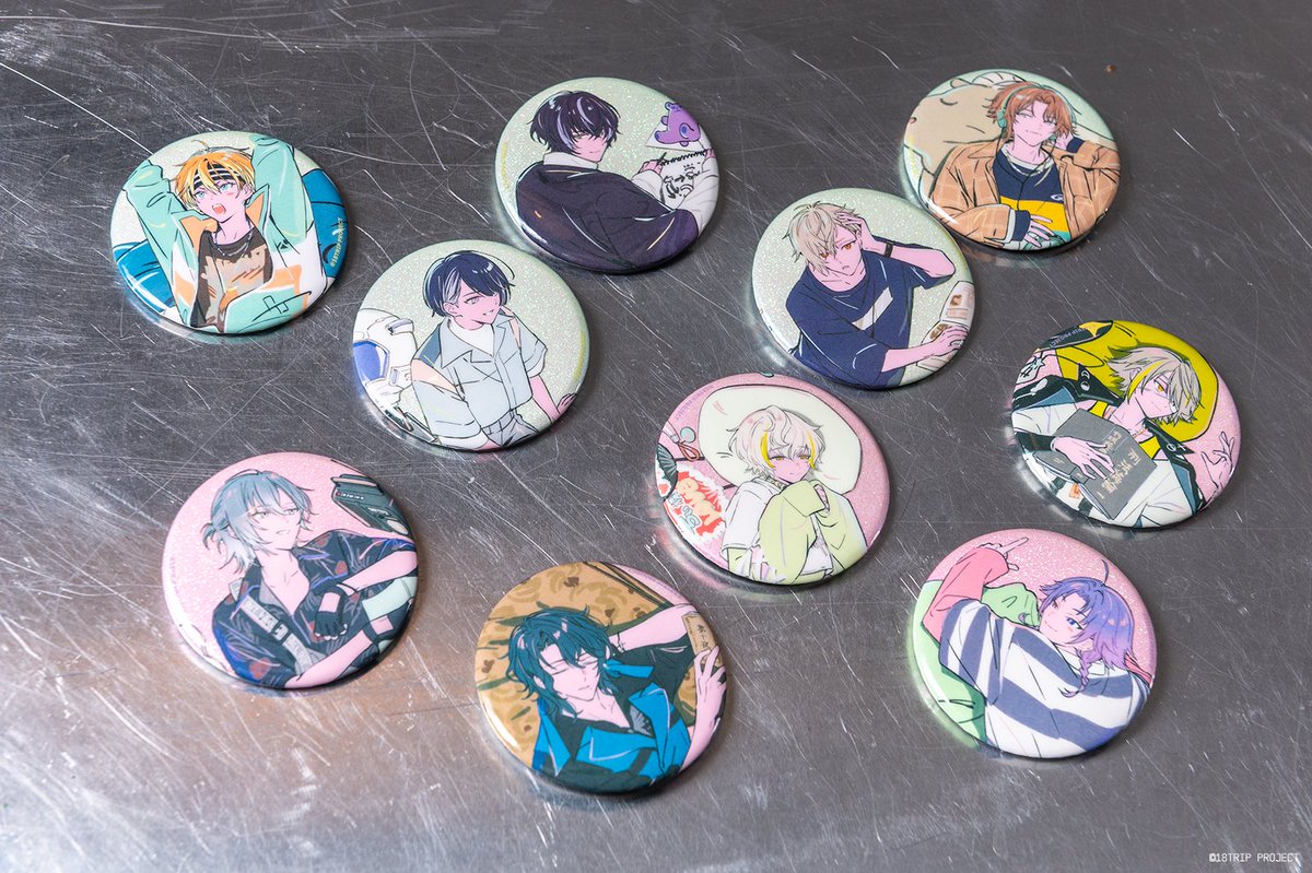 エイトリ 缶バッジ コンプリートセット 18TRIP HAMA Nice Trip 缶