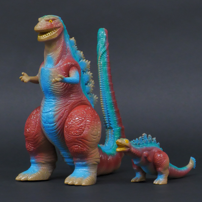 マルサン ソフビ ゴジラ 約30cm 可動式 肌色 マルサン ソフビ ゴジラ