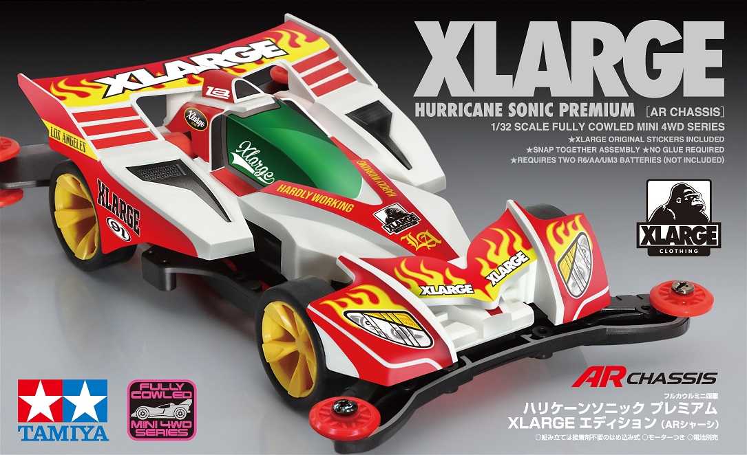 ここもポイント】12月28日(土)発売、XLARGEとタミヤのコラボ #ミニ四駆