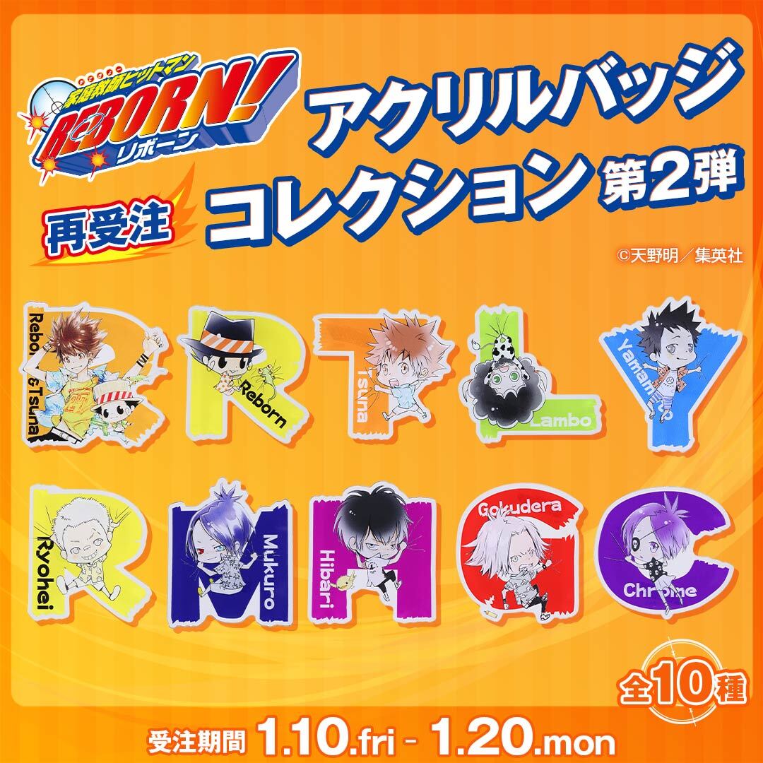 完全未開封】 リボーン アクリルバッジコレクション 第1弾 未開封22点