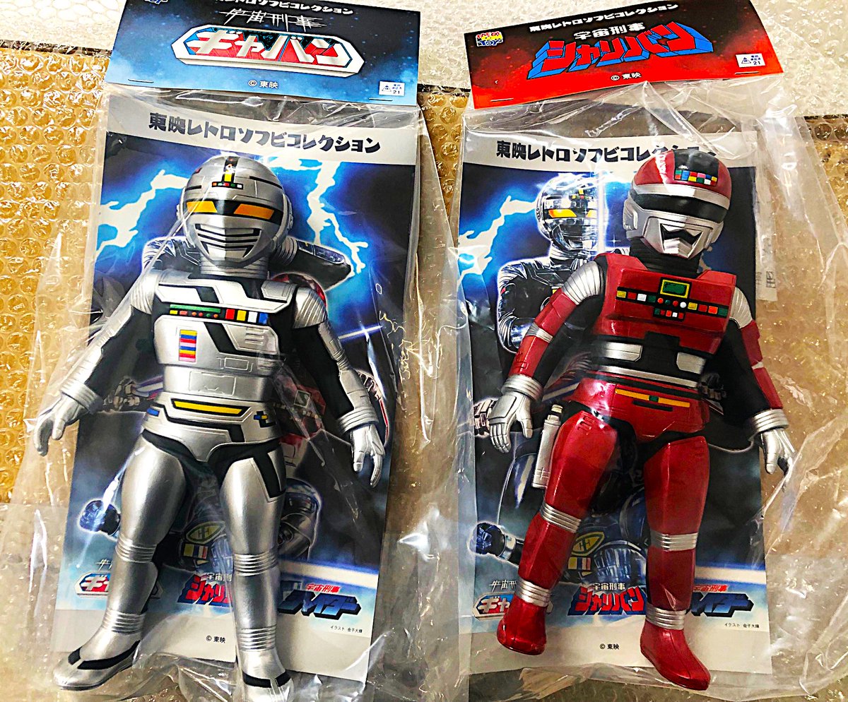 昭和レトロ 東映レトロソフビコレクション ギャバン（蒸着Ver.）透明