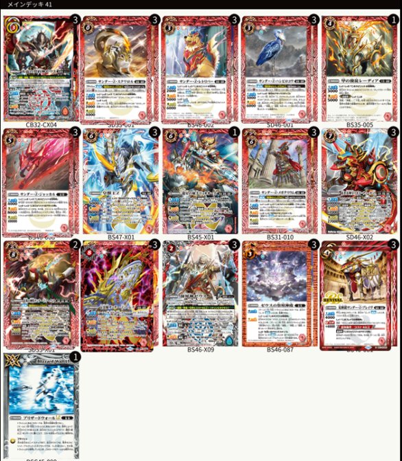 契約神ゼウス・サンダーZ・皇獣デッキ バトスピ 皇獣 ゼウス デッキ