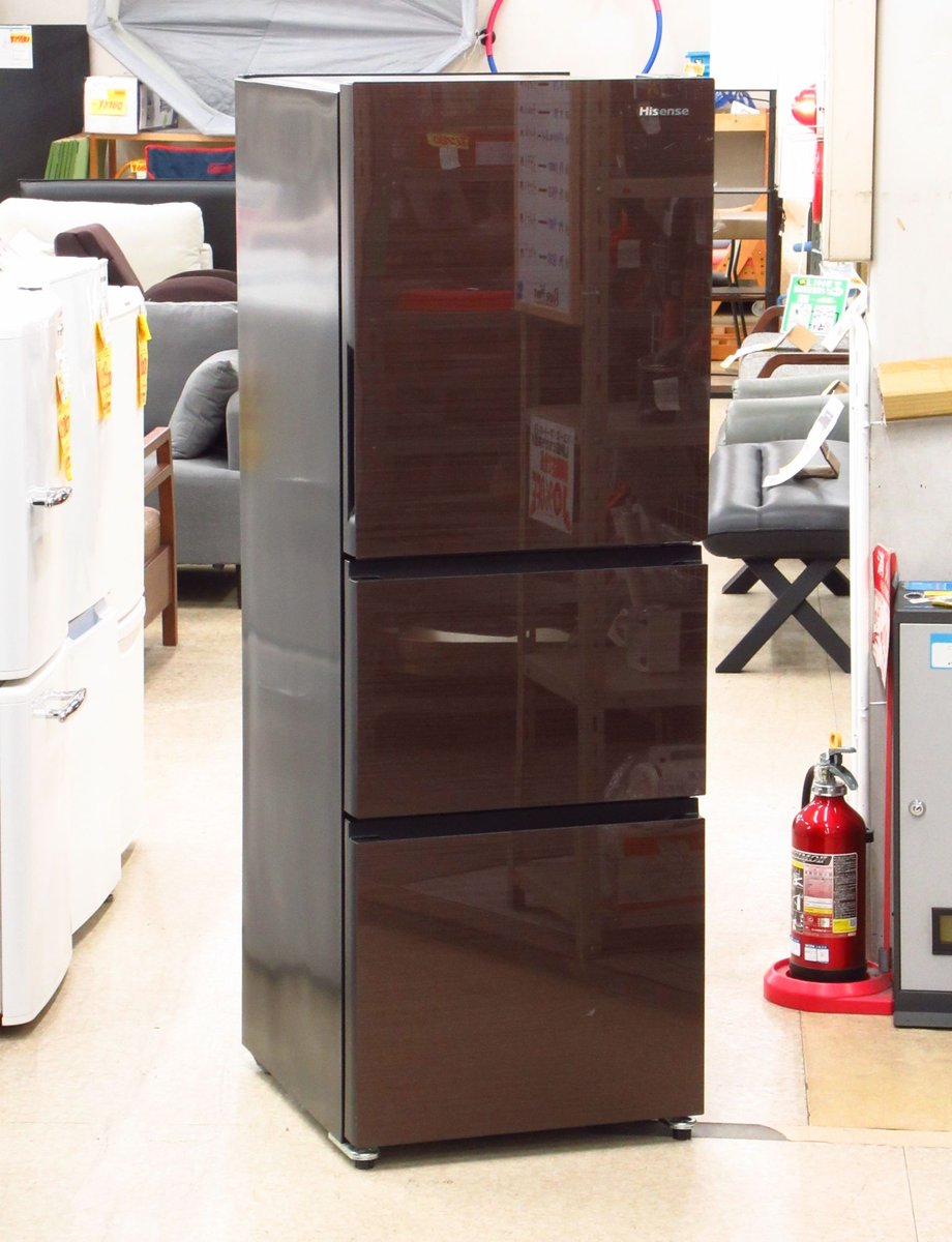 Hisense 282L ドア冷蔵庫 ダークブラウン Hisense 282L ドア冷蔵庫