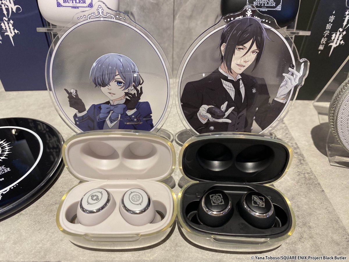 アニメ『黒執事 -寄宿学校編-』新録ボイス搭載ワイヤレスイヤホン好評