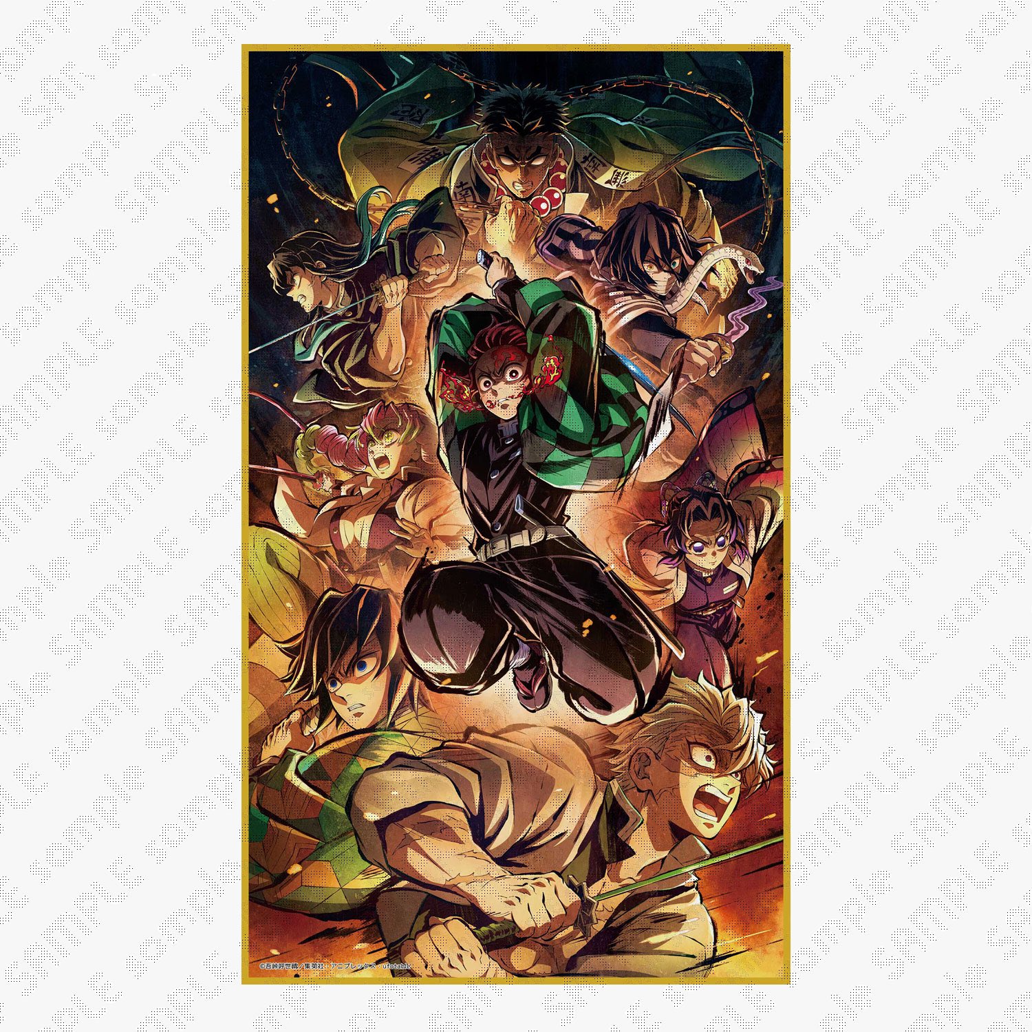 鬼滅の刃 柱稽古編 スクラッチ 大当たり ビッグキャンバスボード 鬼滅