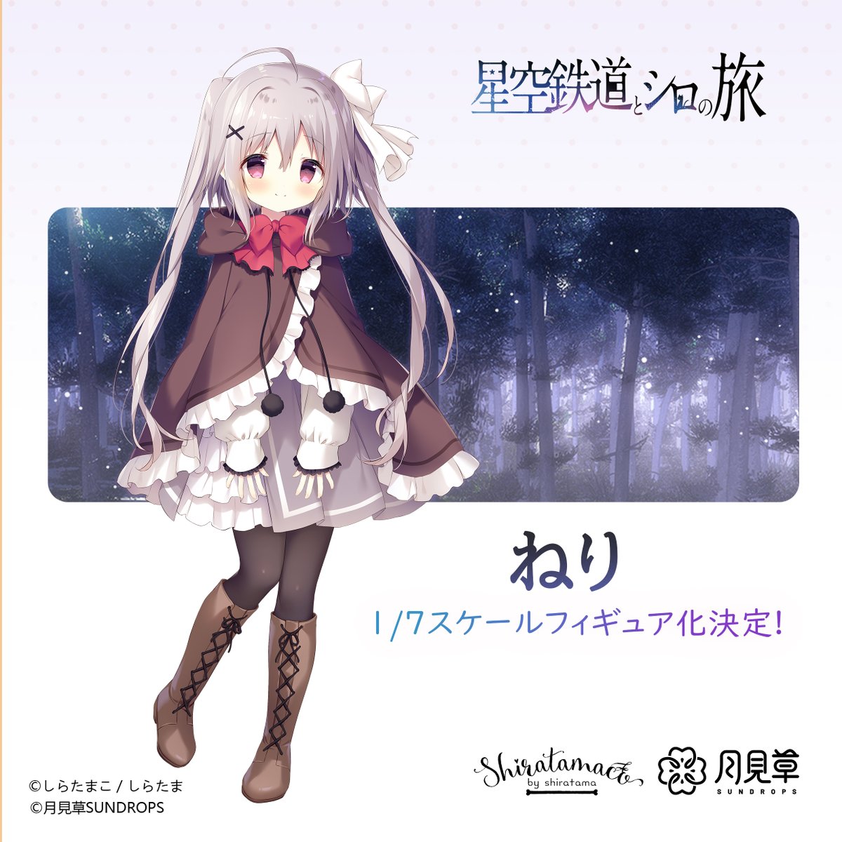 直筆サイン入りアートグラフ しらたま しらたまこ しろいいぬ くろい