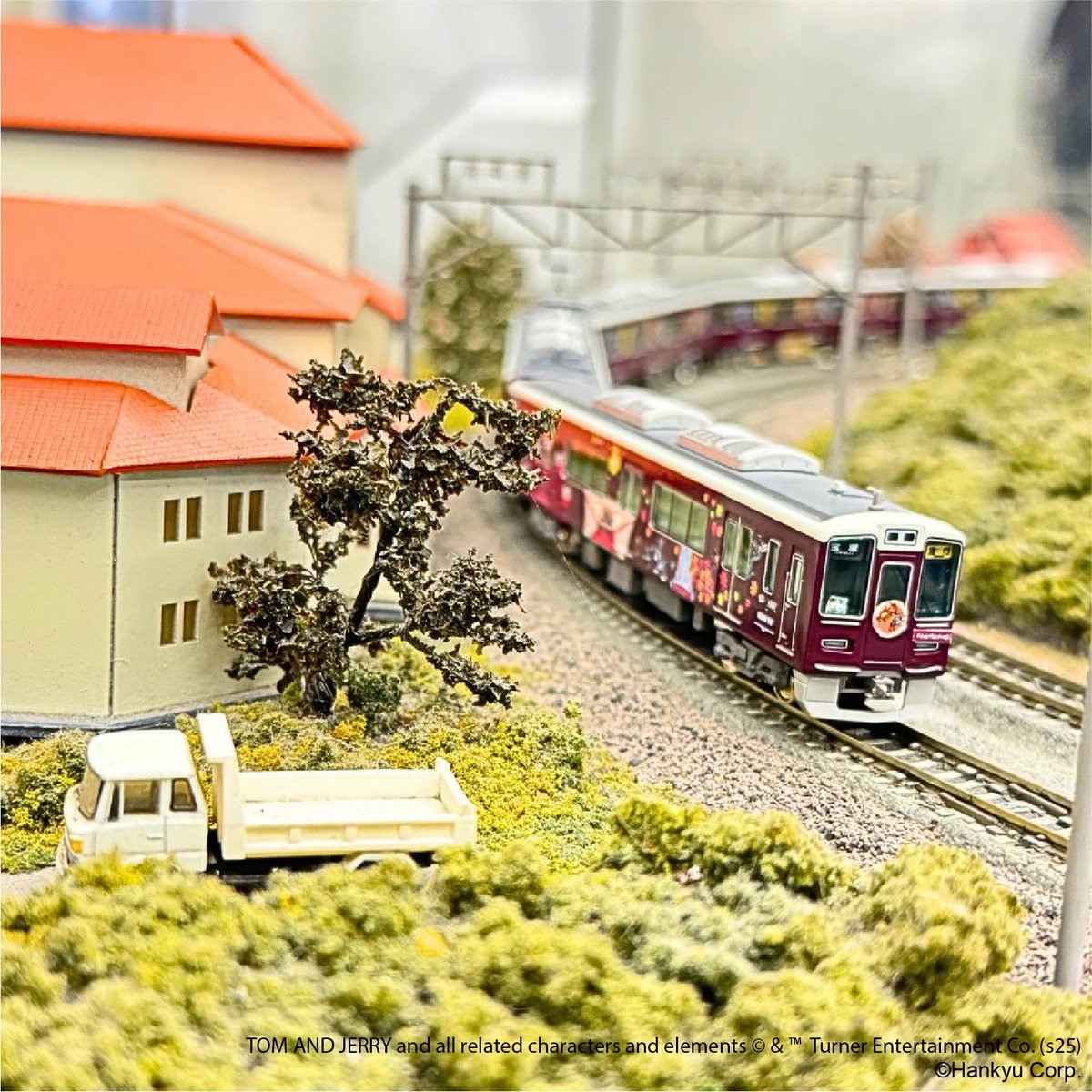 トムとジェリー 阪急電車 Nゲージ 先頭車3両 お値段相談歓迎 トムと