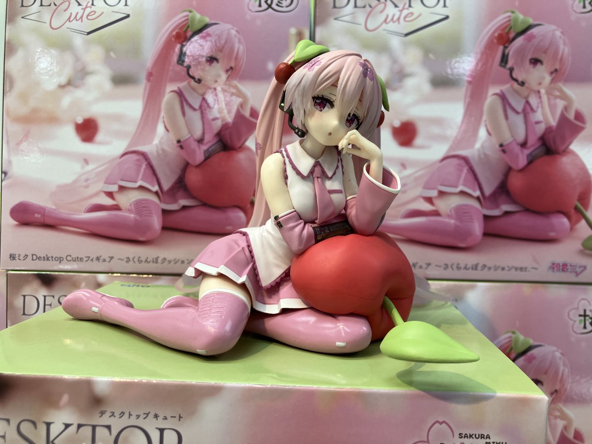 桜ミク Desktop Cute フィギュア ～さくらんぼクッションver 6点 桜