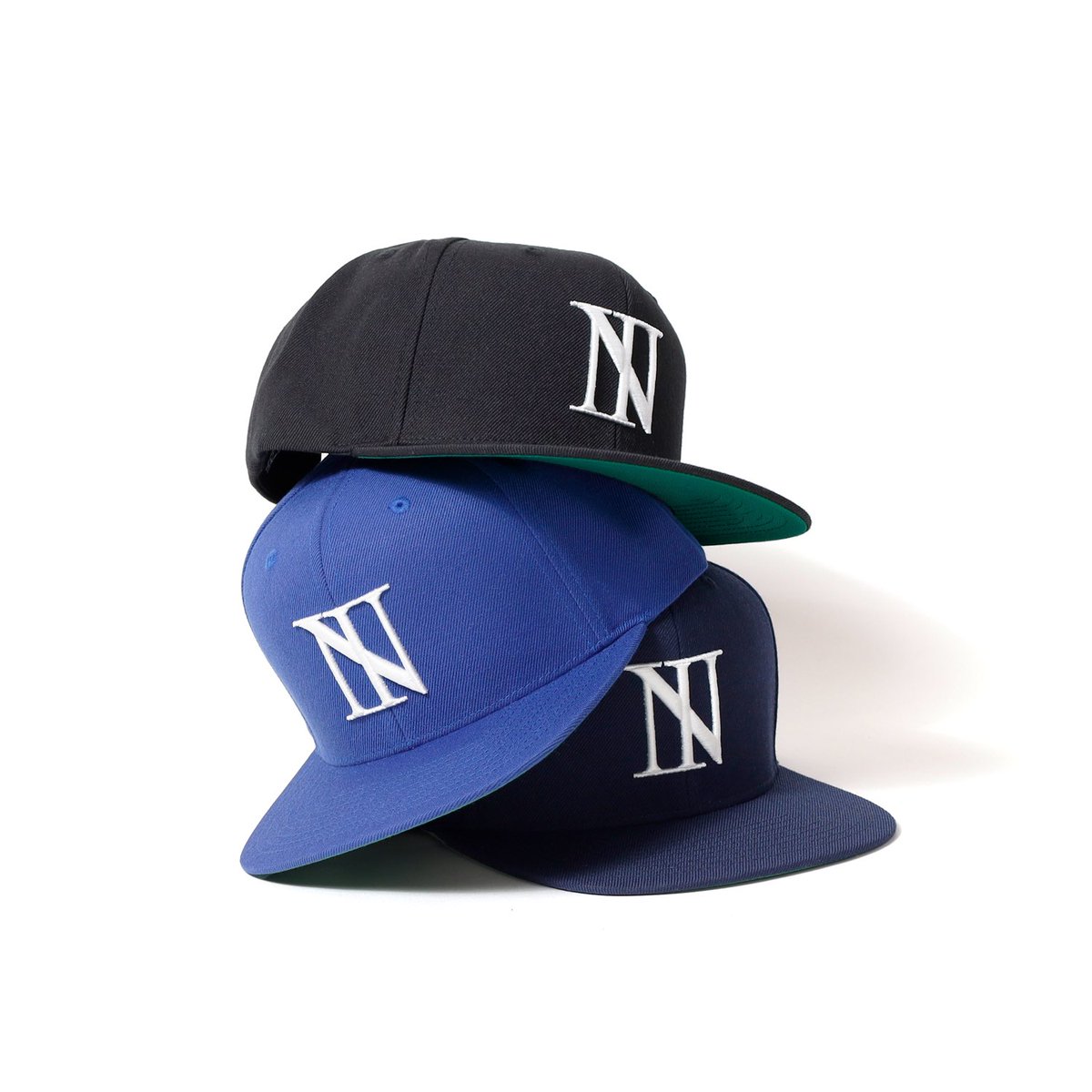 ミュージシャン The BONEZ N-Logo Flat Visor Cap Navy THE BONEZ N