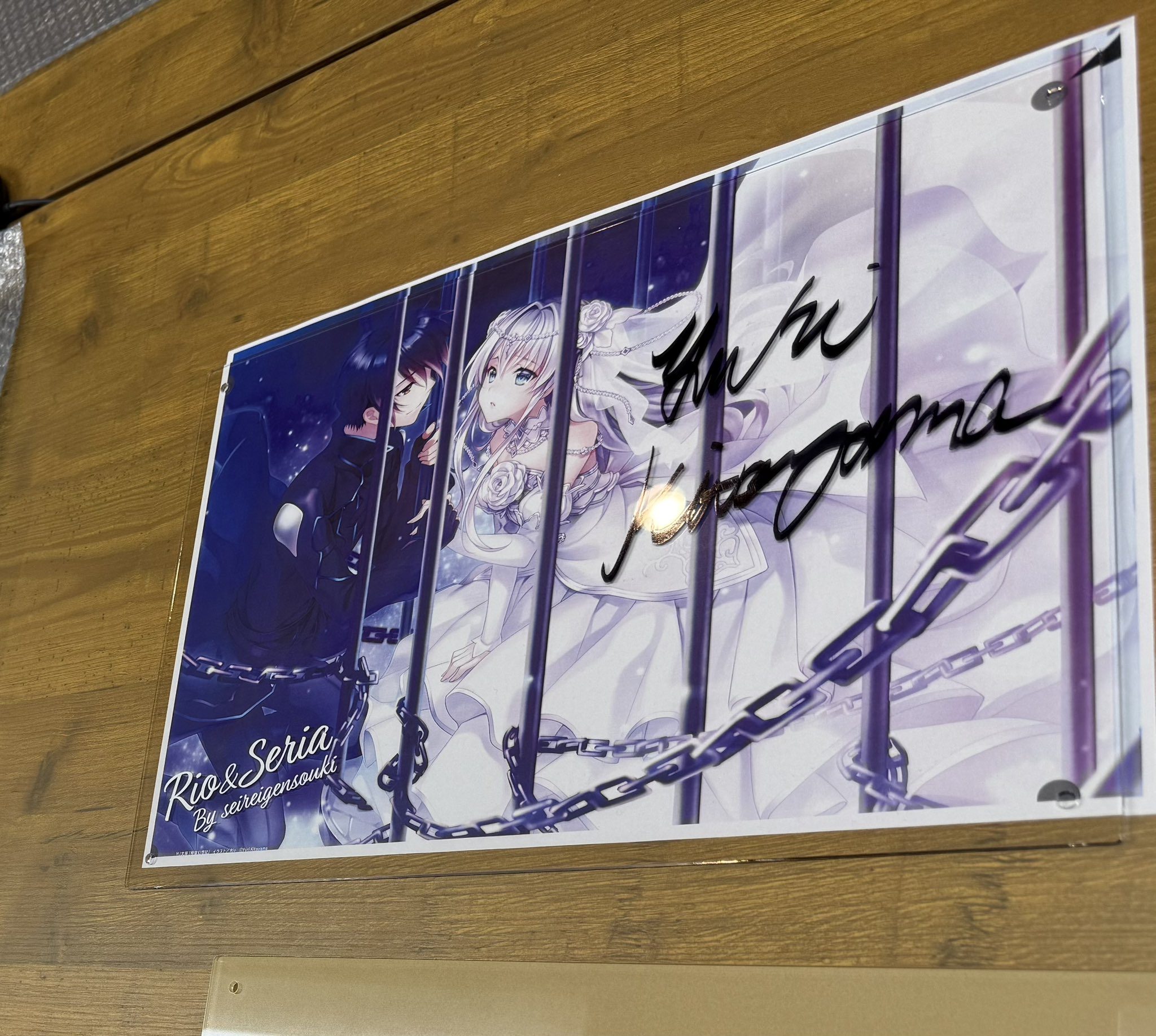 精霊幻想記 原作者直筆サイン入り複製原画A 精霊幻想記 原作者